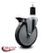 Service Caster 6'' Thermoplastic Rubber Swivel 1-1/2'' Expanding Stem Caster with Brake SCC-EX20S614-TPRB-PLB-112 - alternate 4
